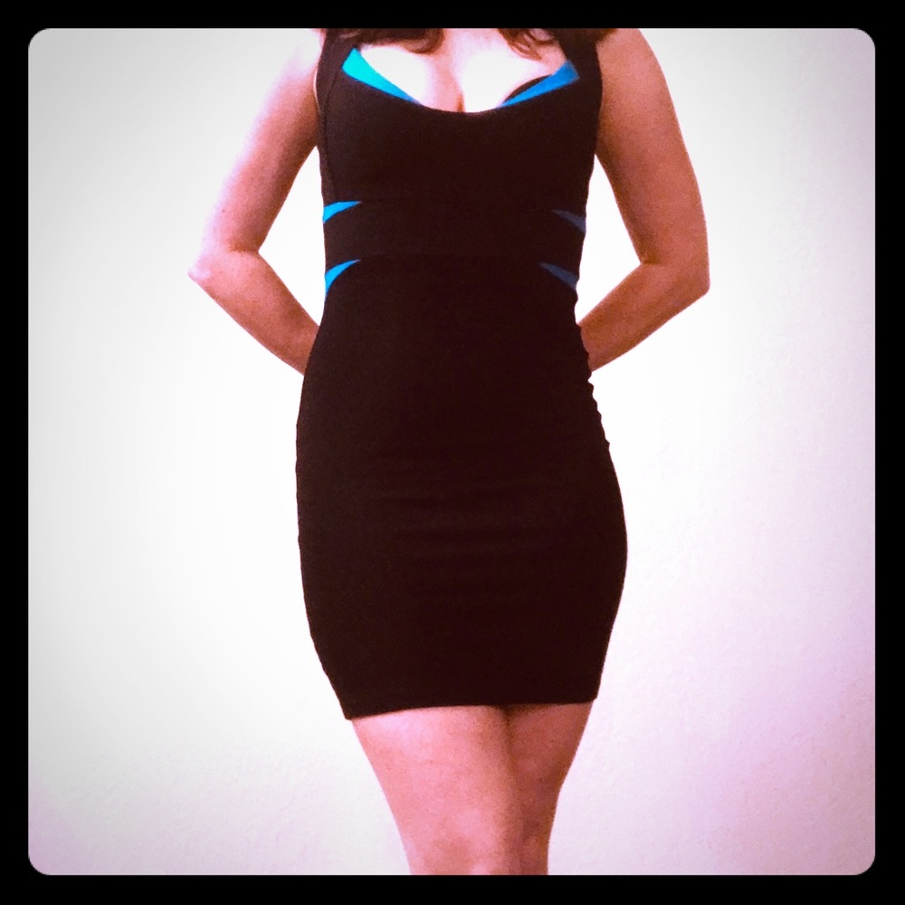 Little Black Dress (with blue accents)